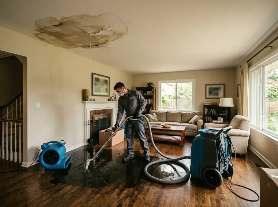 attic-pipe-burst-ceiling-drip-008 — frequently asked questions, Water Damage Restoration & Carpet Care in Janesville, MN